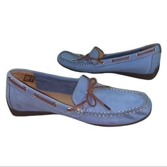 Wirth || Blue Brazilian Leather slip on Moccasins || 6 - Picture 6 of 12